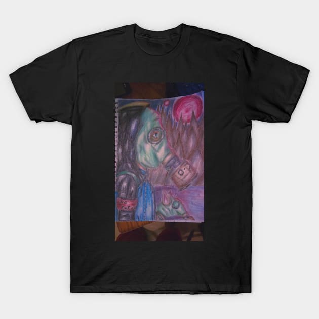 RED MOON T-Shirt by Saquanarts